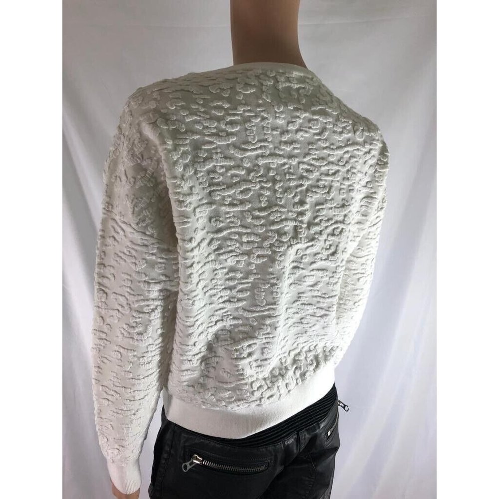 Marciano Women's Sweater Pullover Hoodie White Crew Neck Long Sleeves Size S - Picture 4 of 9